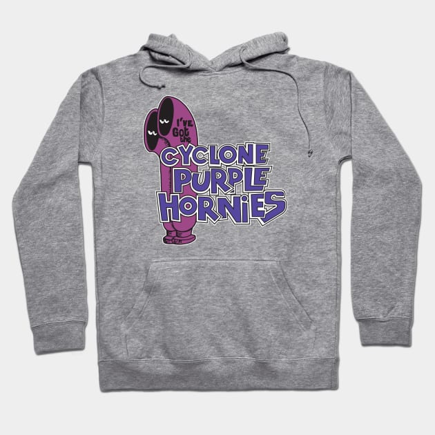 Cyclone Purple Hornies Hoodie by Chewbaccadoll